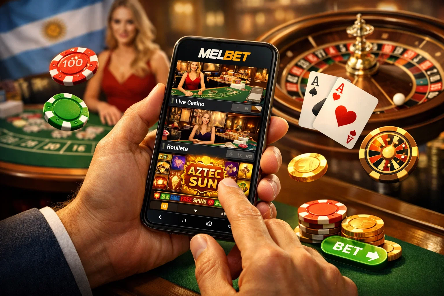 Melbet app en Argentina: Jugar al casino desde el celular sin perder ritmo ni control